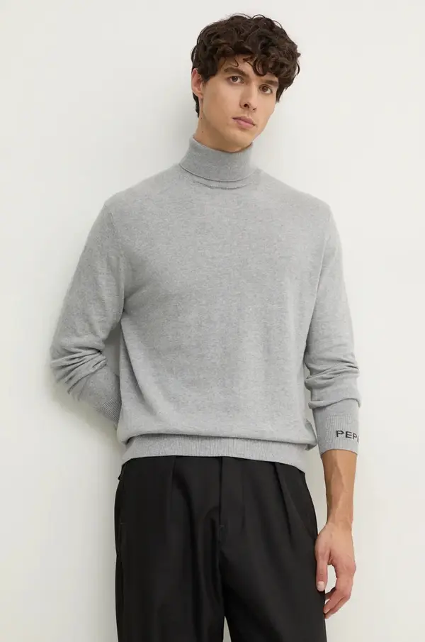 Pepe Jeans Pulover s dodatkom vune Pepe Jeans NEW ANDRE TURTLE NECK
