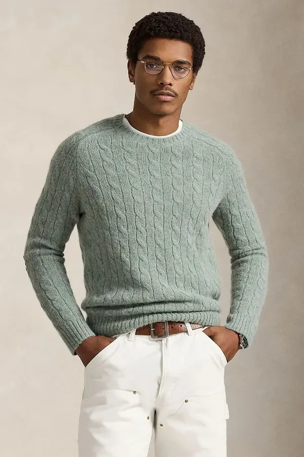 Polo Ralph Lauren Pulover s dodatkom vune Polo Ralph Lauren