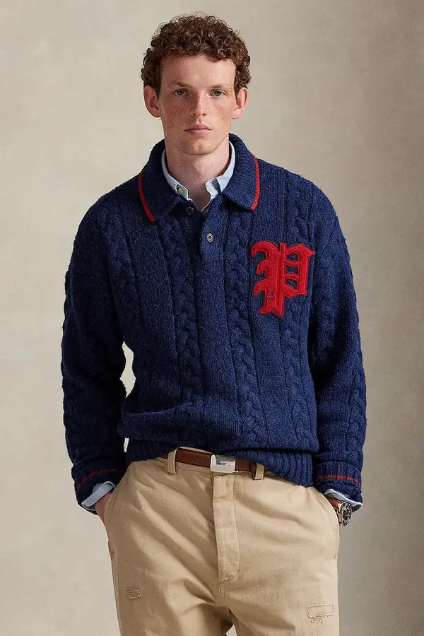 Polo Ralph Lauren Pulover s dodatkom vune Polo Ralph Lauren