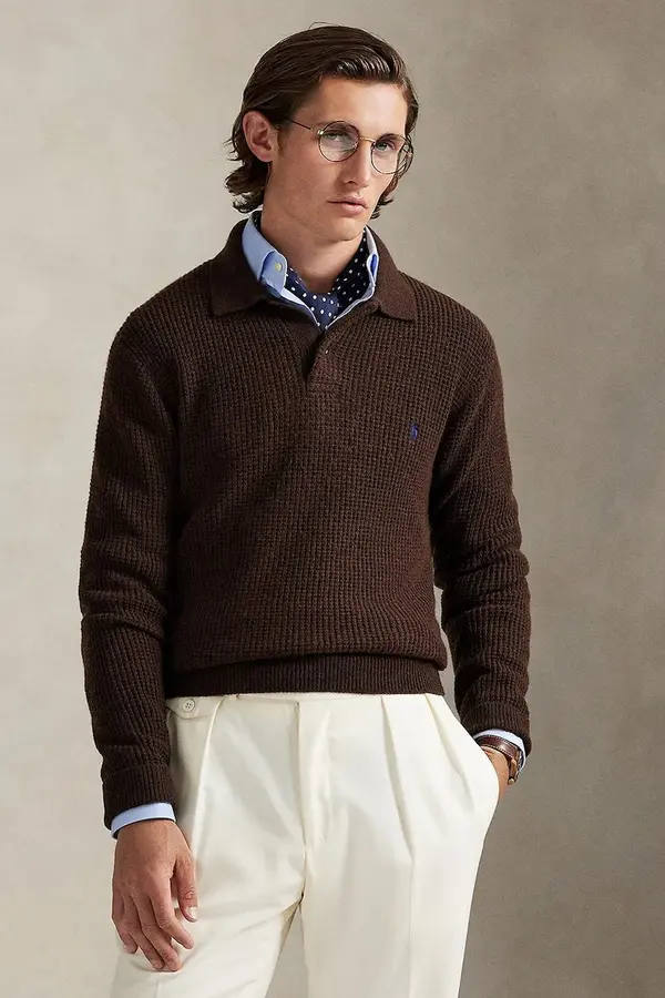 Polo Ralph Lauren Pulover s dodatkom vune Polo Ralph Lauren