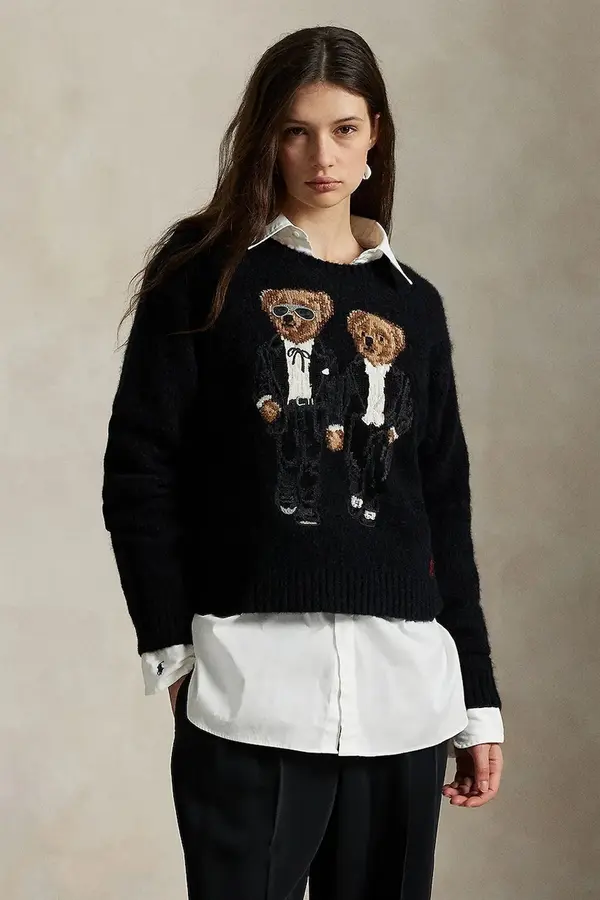 Polo Ralph Lauren Pulover s dodatkom vune Polo Ralph Lauren