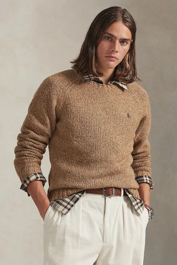 Polo Ralph Lauren Pulover s dodatkom vune Polo Ralph Lauren