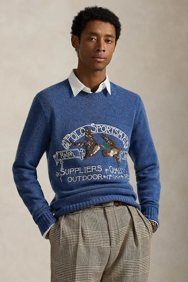 Polo Ralph Lauren Pulover s dodatkom vune Polo Ralph Lauren