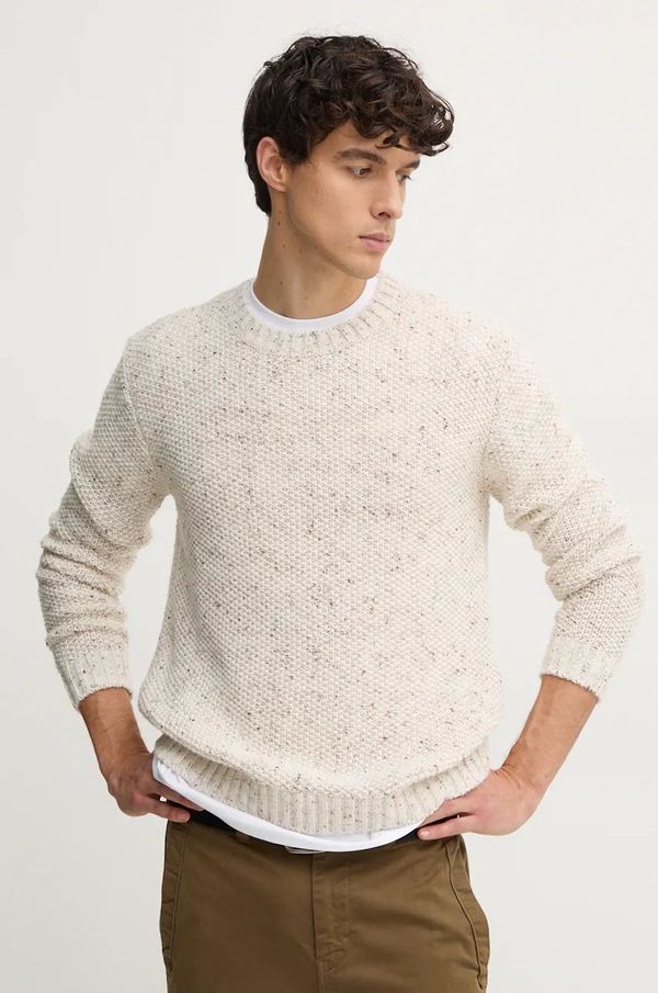 Sisley Pulover s dodatkom vune Sisley za muškarce, boja: bež, 10FES103Z