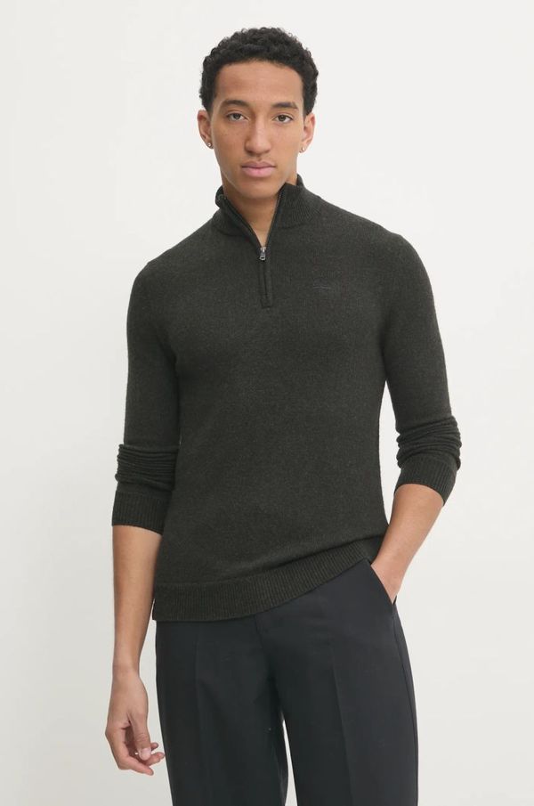 Superdry Pulover s dodatkom vune Superdry za muškarce, boja: zelena, M6110640A-6AQ