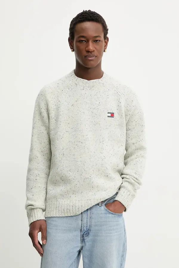 Tommy Jeans Pulover s dodatkom vune Tommy Jeans