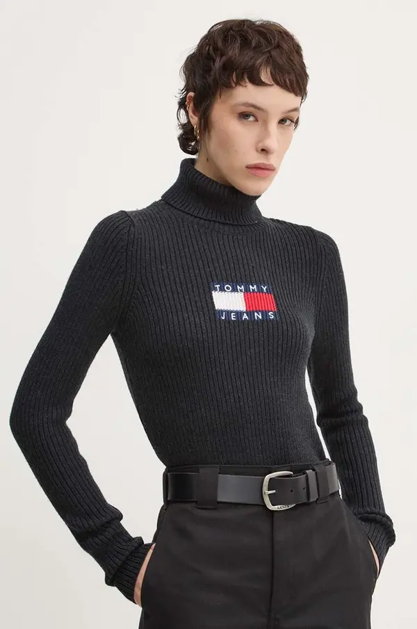 Tommy Jeans Pulover s dodatkom vune Tommy Jeans
