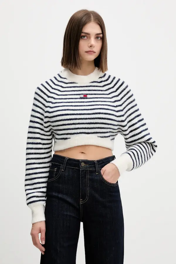 Tommy Jeans Pulover s dodatkom vune Tommy Jeans