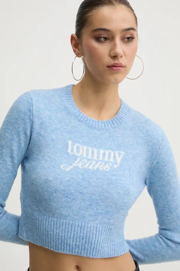 Tommy Jeans Pulover s dodatkom vune Tommy Jeans