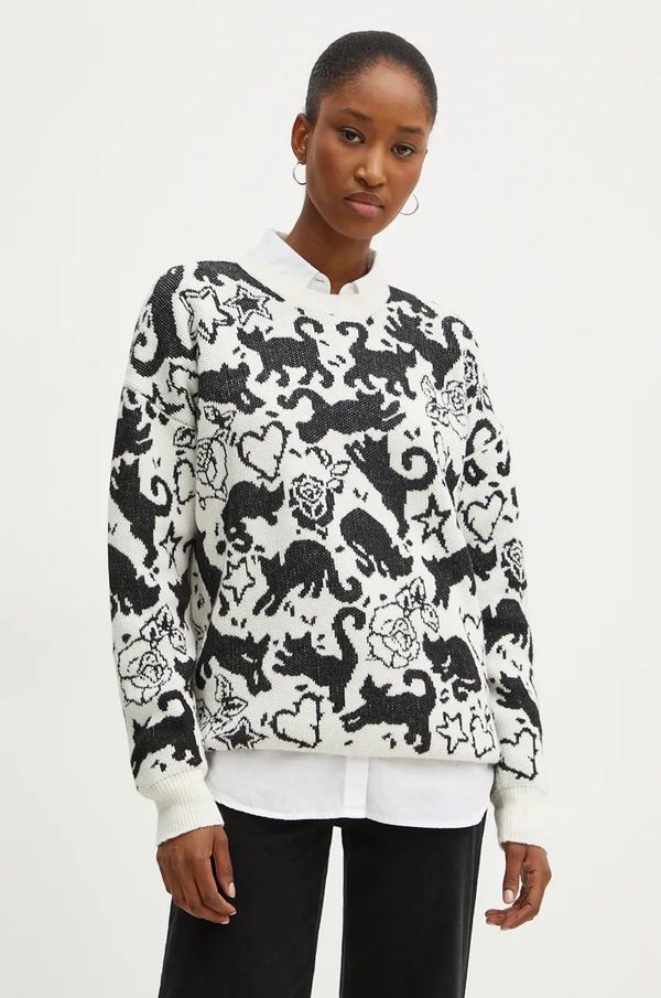 Twinset Pulover s dodatkom vune Twinset za žene, boja: bež, 242TP3400