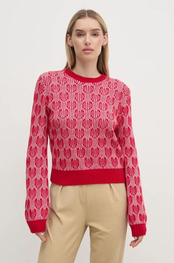 United Colors of Benetton Pulover s dodatkom vune United Colors of Benetton za žene, boja: crvena, 1435E10BO
