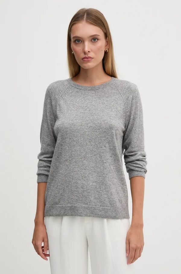 United Colors of Benetton Pulover s dodatkom vune United Colors of Benetton za žene, boja: siva, lagani, 1035D1P17