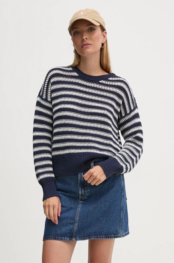 United Colors of Benetton Pulover s dodatkom vune United Colors of Benetton za žene, boja: tamno plava, 135WE10B1