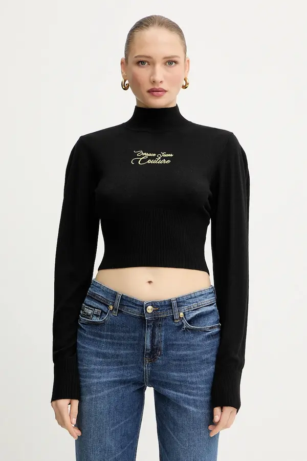 Versace Jeans Couture Pulover s dodatkom vune Versace Jeans Couture