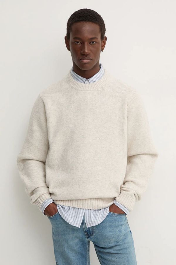 Volcom Pulover s dodatkom vune Volcom za muškarce, boja: bež, A0732405