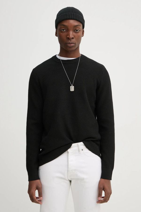 Samsoe Samsoe Pulover Samsoe Samsoe za muškarce, boja: crna, M24400021