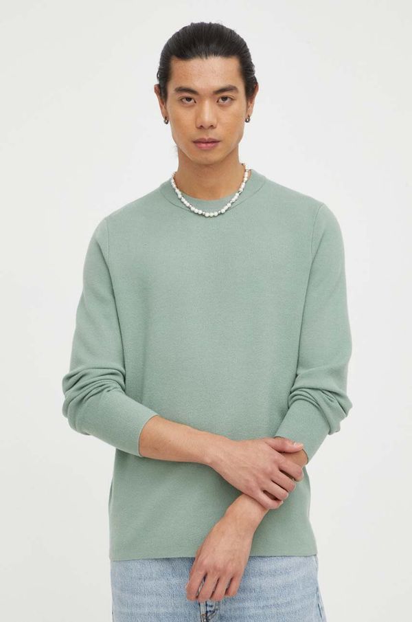 Samsoe Samsoe Pulover Samsoe Samsoe za muškarce, boja: zelena