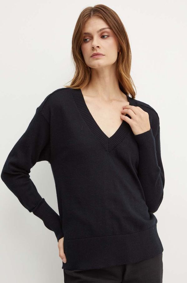 Silvian Heach Pulover Silvian Heach ANAGRET za žene, boja: crna, GPA24317MA