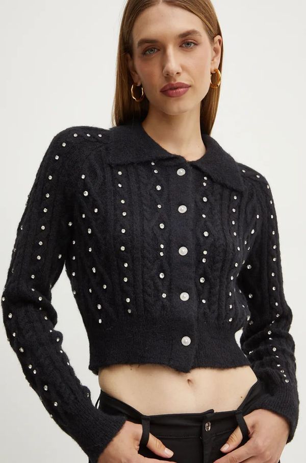 Silvian Heach Pulover Silvian Heach LITOZ za žene, boja: crna, topli, CVA24038CD