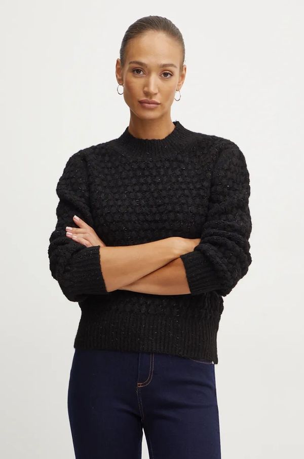 Silvian Heach Pulover Silvian Heach TILZI za žene, boja: crna, s poludolčevitom, CVA24034MA