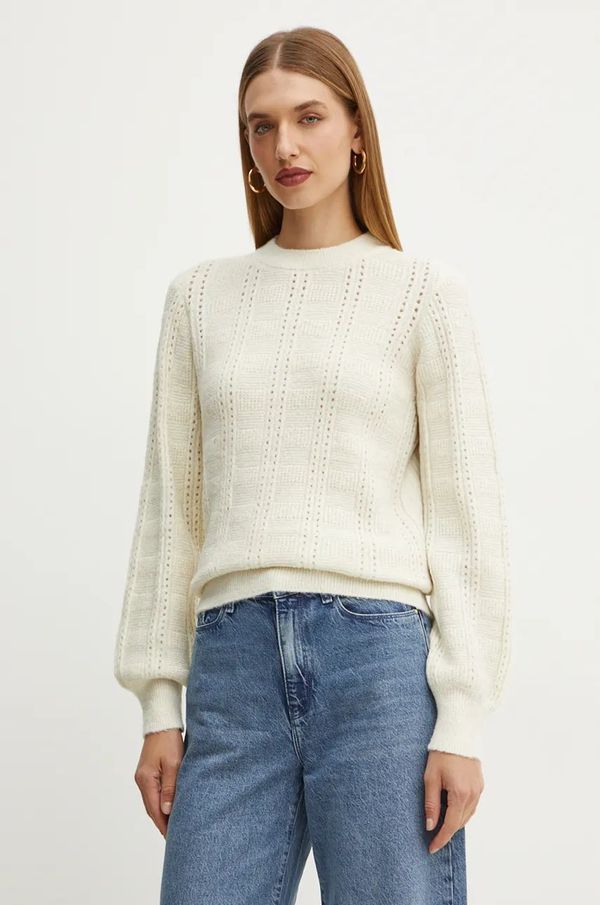 Silvian Heach Pulover Silvian Heach UMOK za žene, boja: bež, GPA24251MA