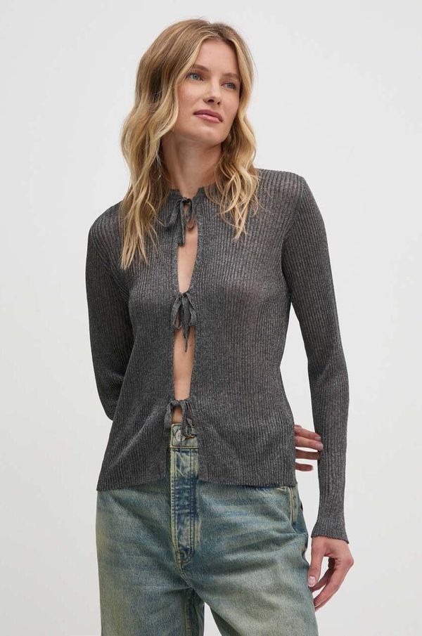 Sisley Pulover Sisley za žene, boja: siva, lagani, 1034M500L