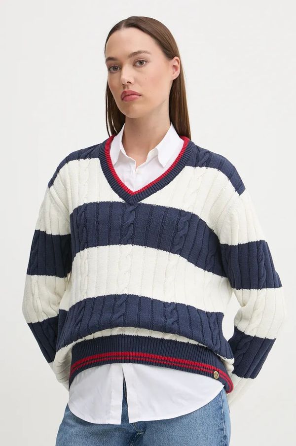 Superdry Pulover Superdry za žene, boja: tamno plava, W6110569A-2JL