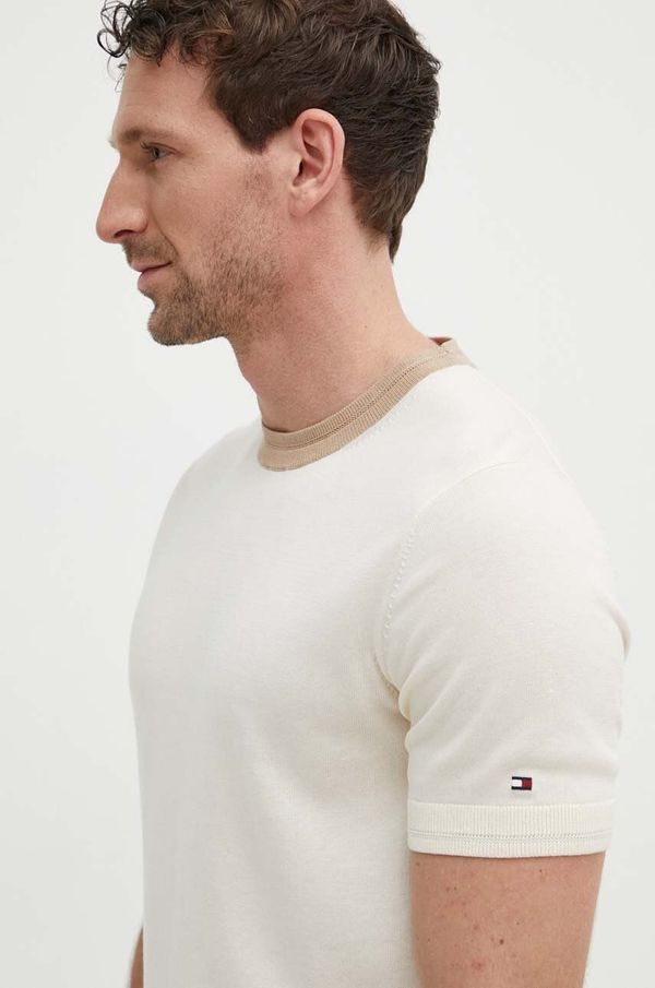 Tommy Hilfiger Pulover Tommy Hilfiger za muškarce, boja: bež, bez uzorka, MW0MW34684