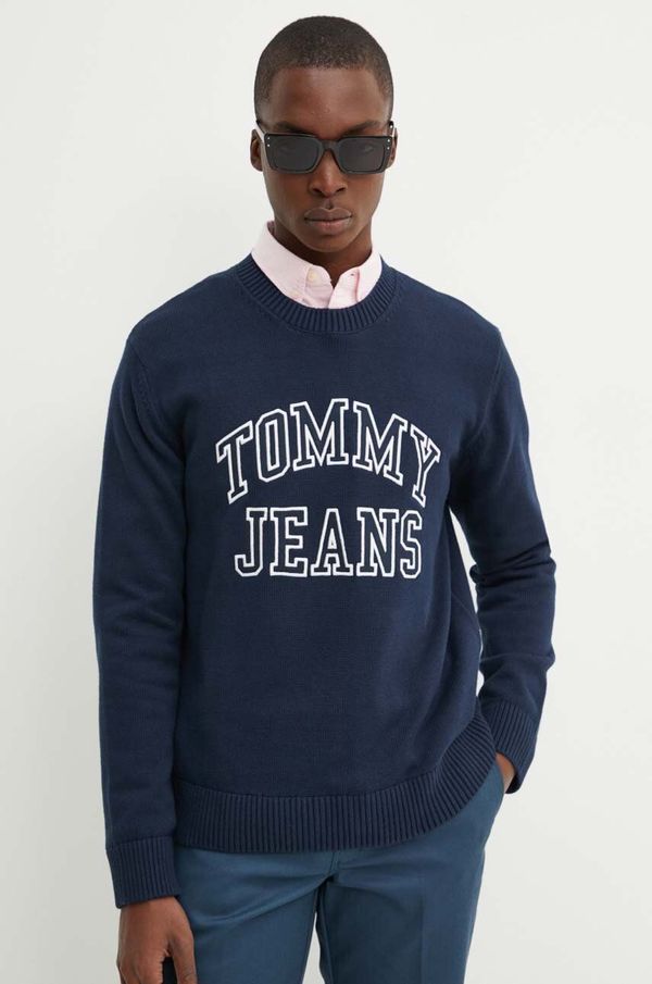 Tommy Jeans Pulover Tommy Jeans za muškarce, boja: tamno plava, DM0DM19178
