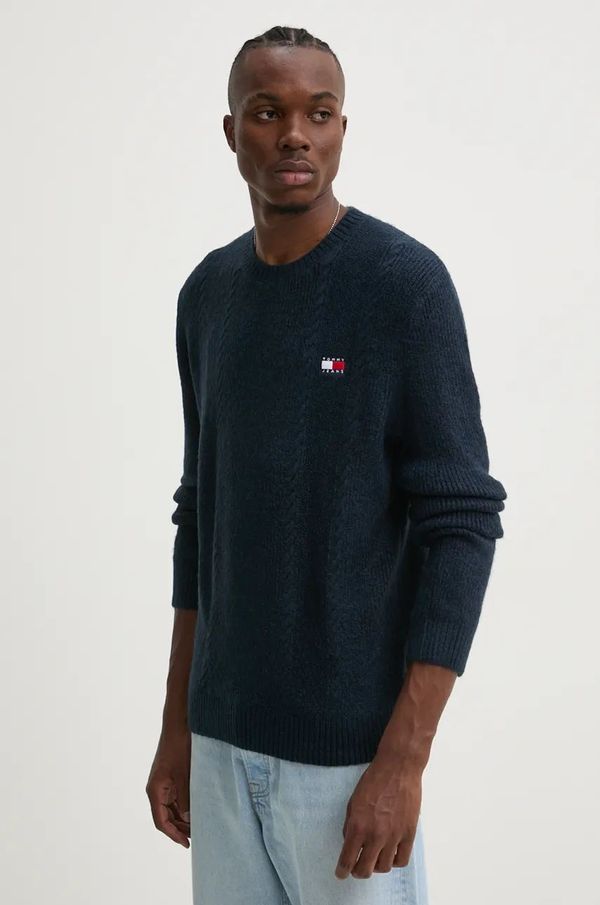 Tommy Jeans Pulover Tommy Jeans za muškarce, boja: tamno plava, DM0DM19440