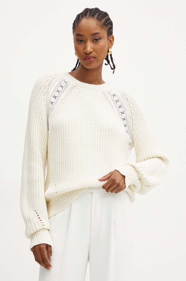 Twinset Pulover Twinset za žene, boja: bež, topli, 242TP3090