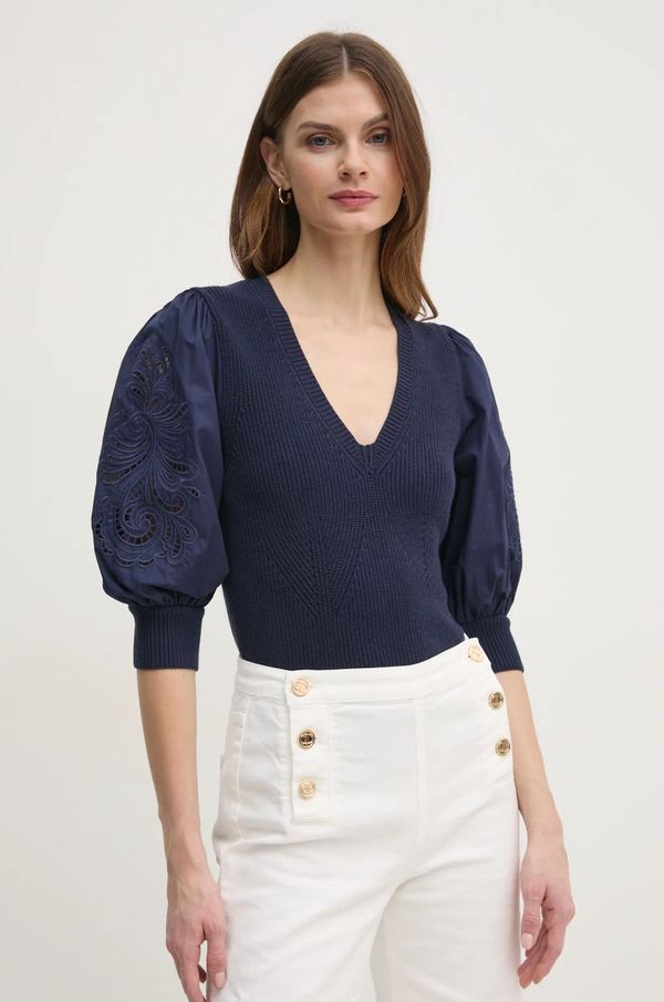 Twinset Pulover Twinset za žene, boja: tamno plava, 251TP3181