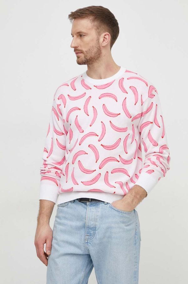 United Colors of Benetton Pulover United Colors of Benetton za muškarce, boja: ružičasta, lagani