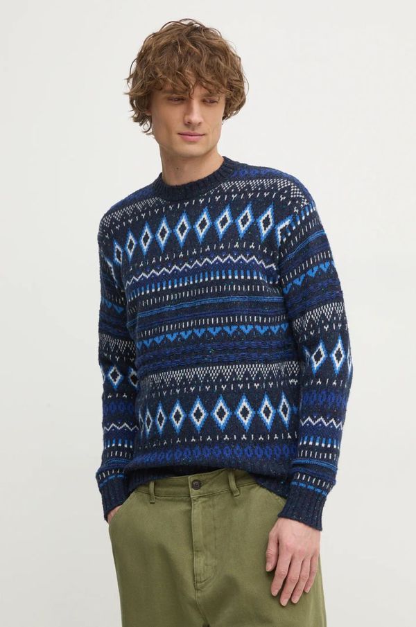 United Colors of Benetton Pulover United Colors of Benetton za muškarce, boja: tamno plava, 1137K107V