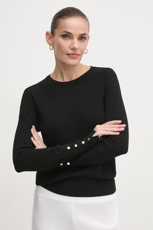 United Colors of Benetton Pulover United Colors of Benetton za žene, boja: crna, lagani, 104HD10CB