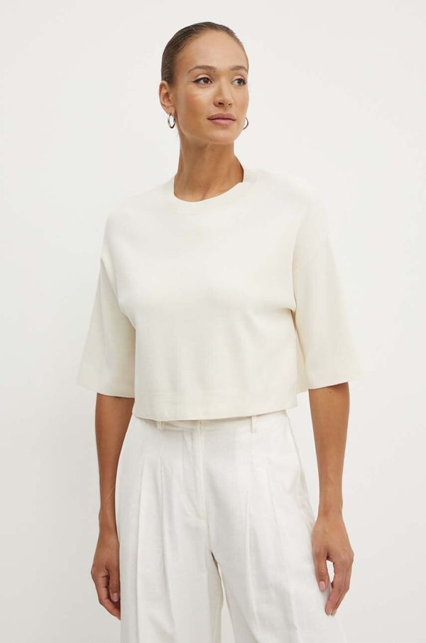 Weekend Max Mara Pulover Weekend Max Mara boja: bež, lagani, 2425366051600