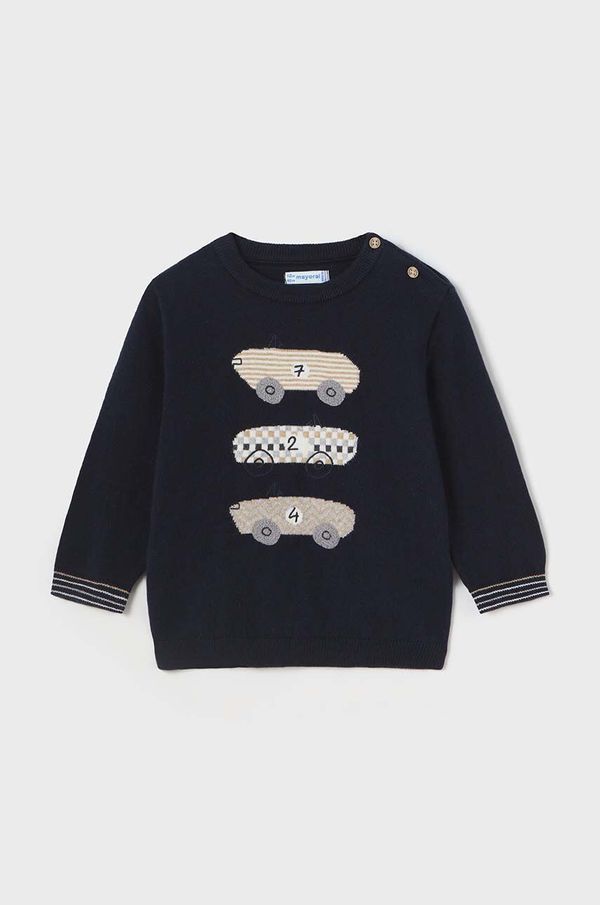 Mayoral Pulover za bebe od mješavine vune Mayoral boja: tamno plava, 2313