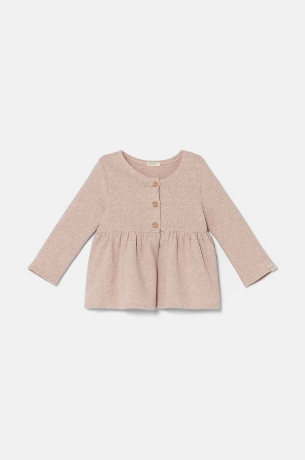 United Colors of Benetton Pulover za bebe United Colors of Benetton boja: bež, lagani, 3JEKA6001