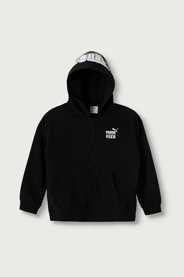 Puma Puma dukserica sa kapuljačom za djecu s pamukom Mid90s Relaxed Full-Zip Hoodie TR B
