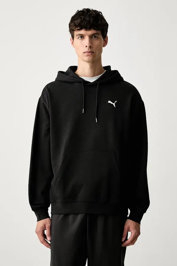 Puma Puma dukserica sa kapuljačom za muškarce s pamukom Essentials Elevated