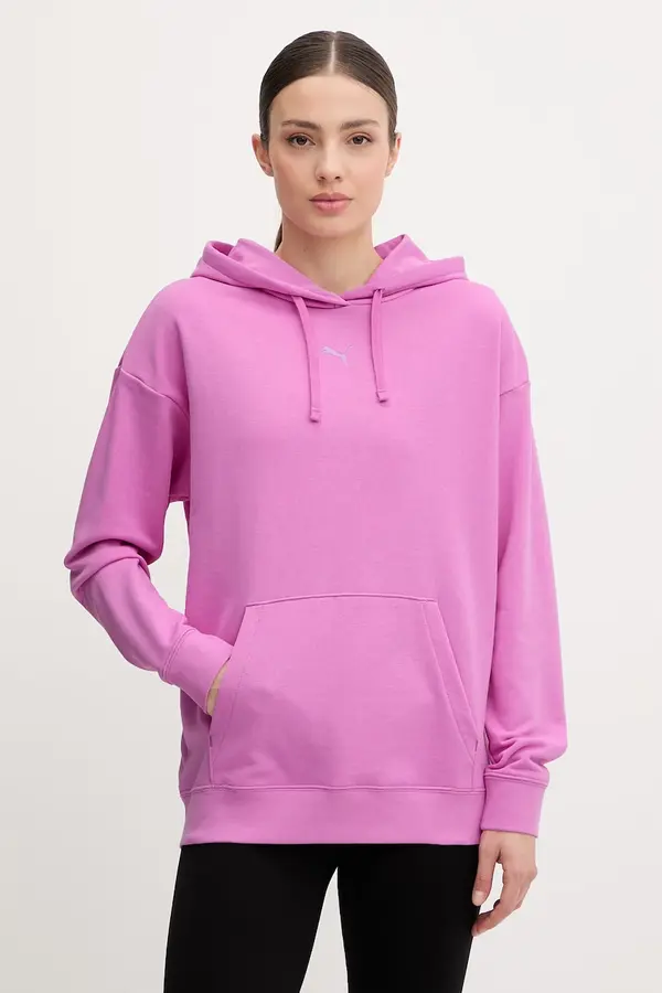 Puma Puma dukserica sa kapuljačom ženska s pamukom Essentials Relaxed
