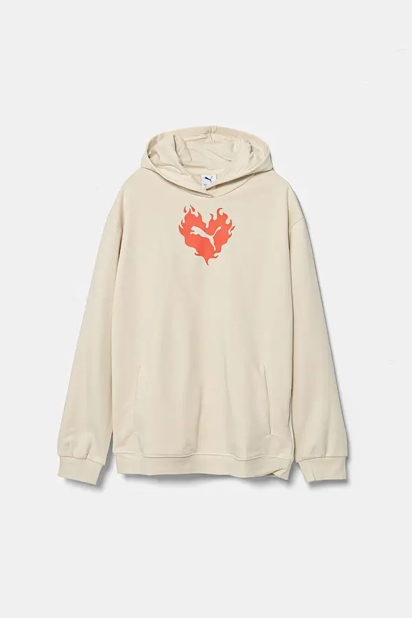 Puma Puma Pamučna dukserica Puma FLAMING LOVE Hoodie TR
