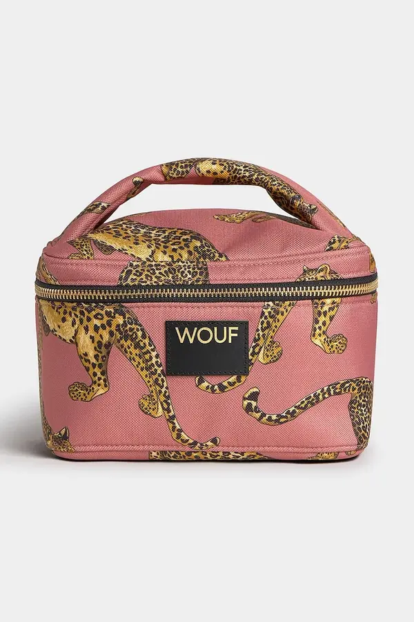 WOUF Putna kozmetička torbica WOUF Blush Leopard 20 x 12 x 15 cm