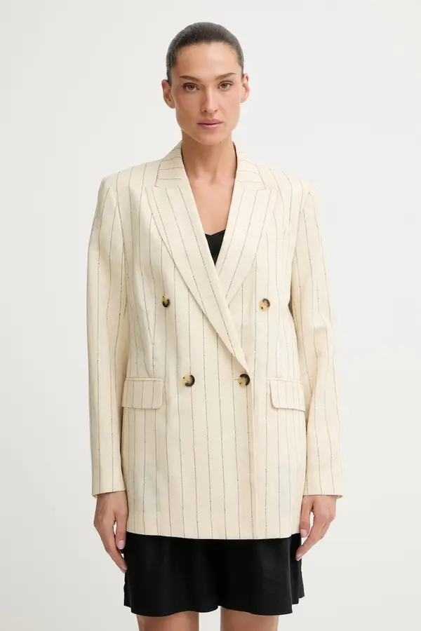 rag & bone Rag & Bone dvoredni ženski sako s lanom Emile