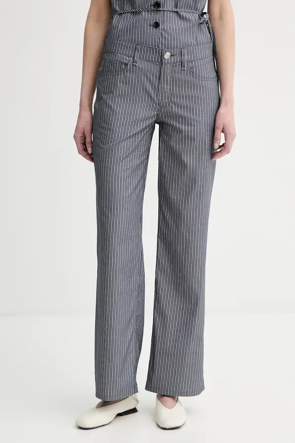 rag & bone Rag & Bone hlače za žene od pamuka
