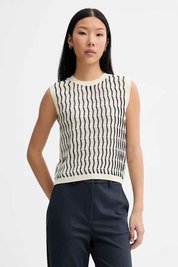 rag & bone Rag & Bone pulover bez rukava za žene s pamukom Leslie