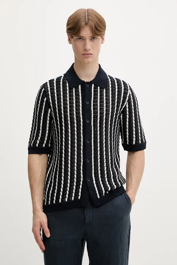 rag & bone Rag & Bone Pulover kratkih rukava za muškarce od pamuka