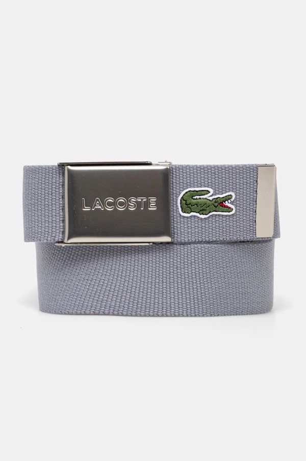 Lacoste Remen Lacoste za muškarce, boja: siva