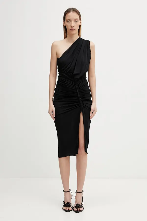 Rick Owens Lilies Rick Owens Lilies asimetrična haljina s viskozom Avra