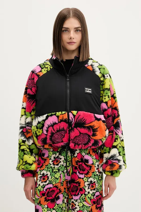 Rip Curl Rip Curl dukserica na zakopčavanje za žene s flisom FARM RIO